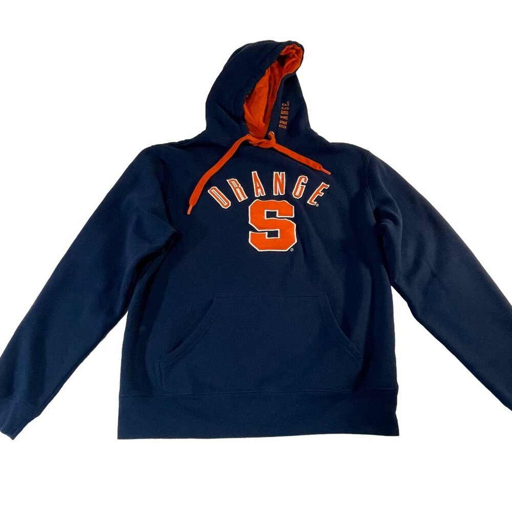 Syracuse University Men's Hoodie M Navy Orange NCAA